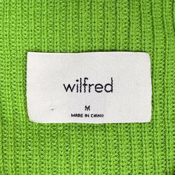 Wilfred (Aritizia) | Montpellier Turtleneck | M | Cucamelon Green | Merino Wool - Picture 8 of 15